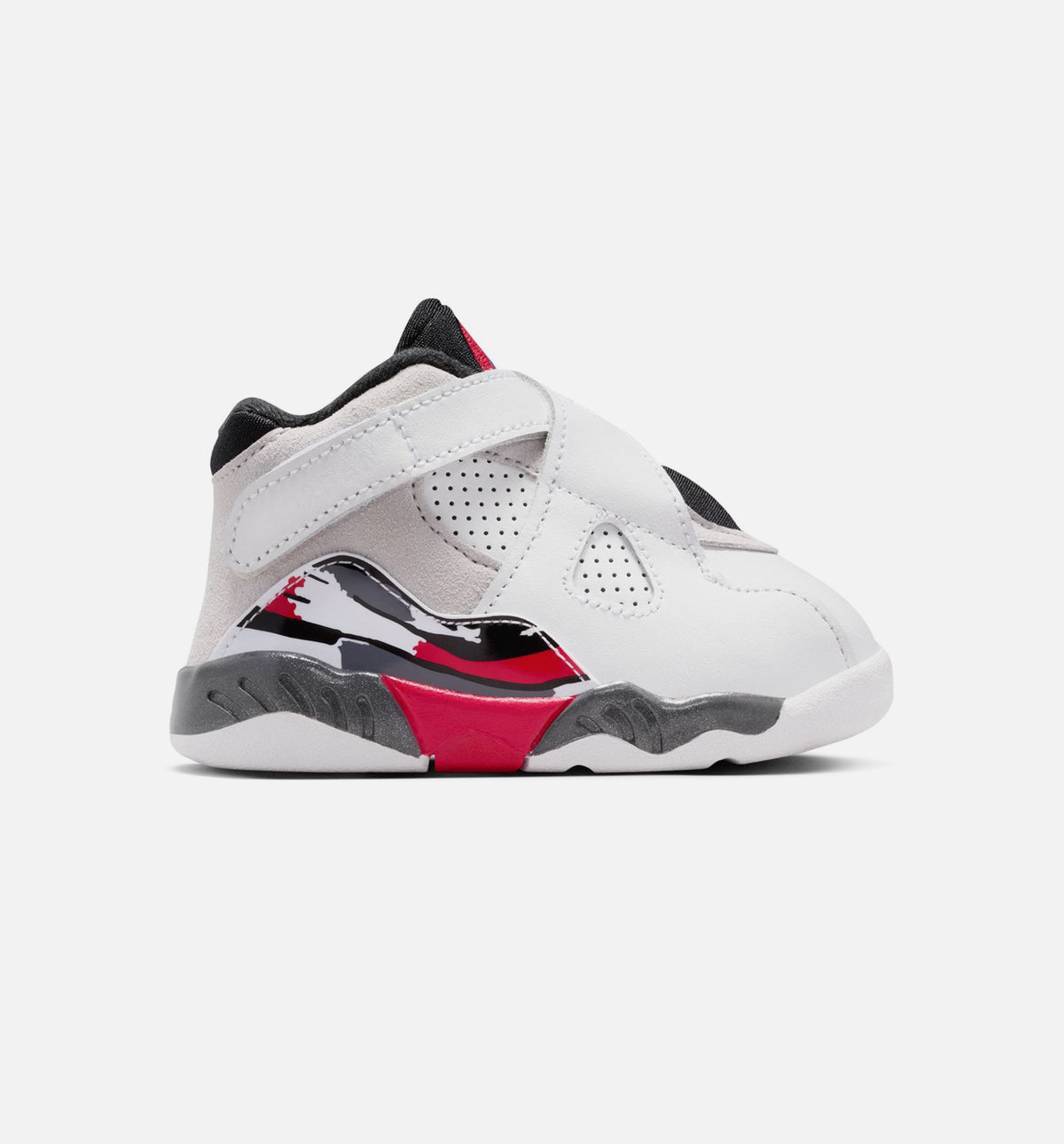 Air Jordan 8 Retro White and True Red Infant & Toddler Lifestyle Shoe – White / Black / True Red