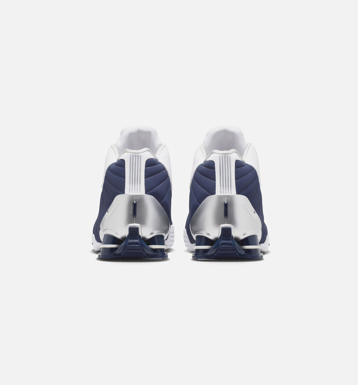 Nike Shox BB4 Olympic Men's Lifestyle Shoe – White / Midnight Navy / Metallic Silver