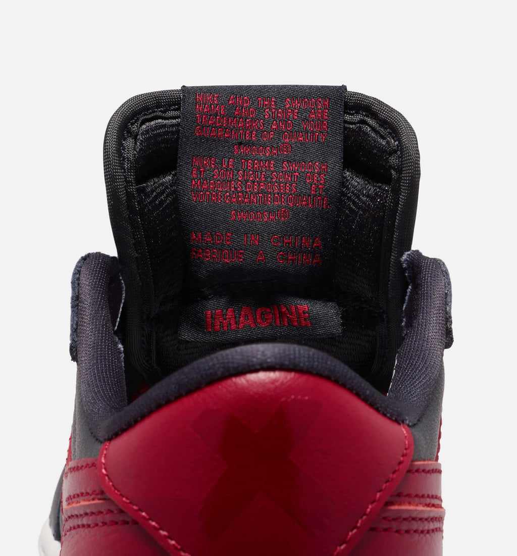 Air Jordan 1 Retro Low OG Banned Grade School Lifestyle Shoe – Black / Varsity Red / Summit White