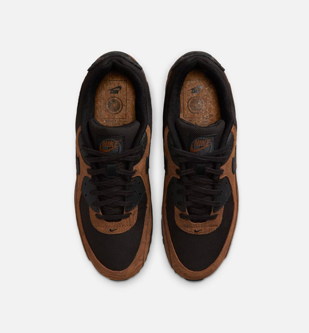 Nike Air Max 90 Premium Men's Lifestyle Shoe – Light British Tan / Velvet Brown / Black
