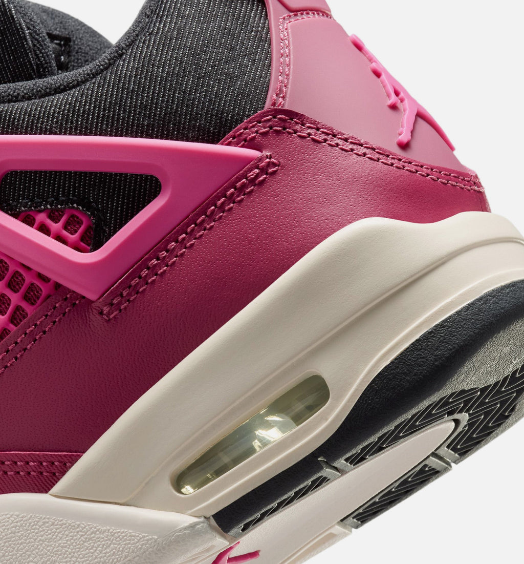 Air Jordan 4 Retro She's a Star Grade School Lifestyle Shoe – Sweet Beet / Desert Pink / Off Noir / Chalk