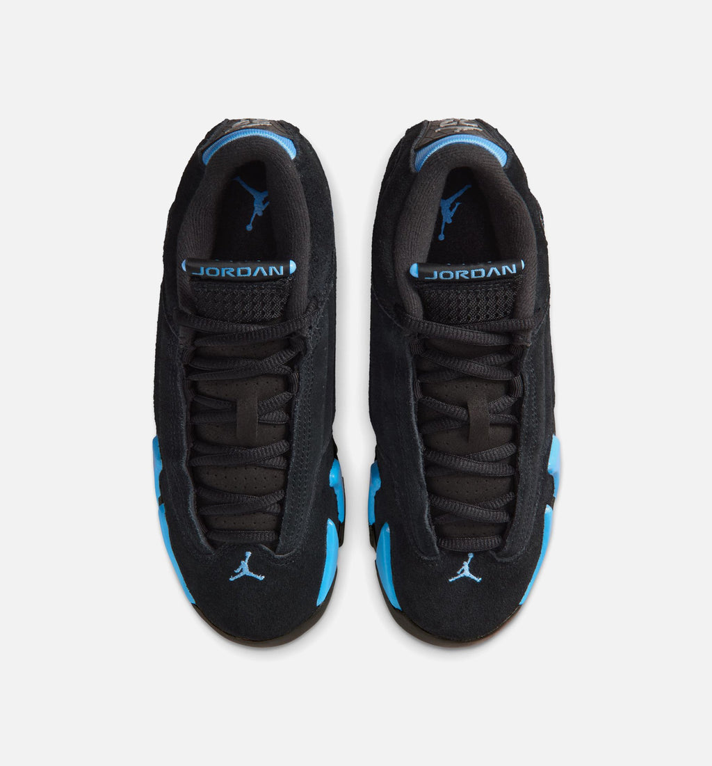 Air Jordan 14 Retro Black University Blue Grade School Lifestyle Shoe – Black / White / University Blue