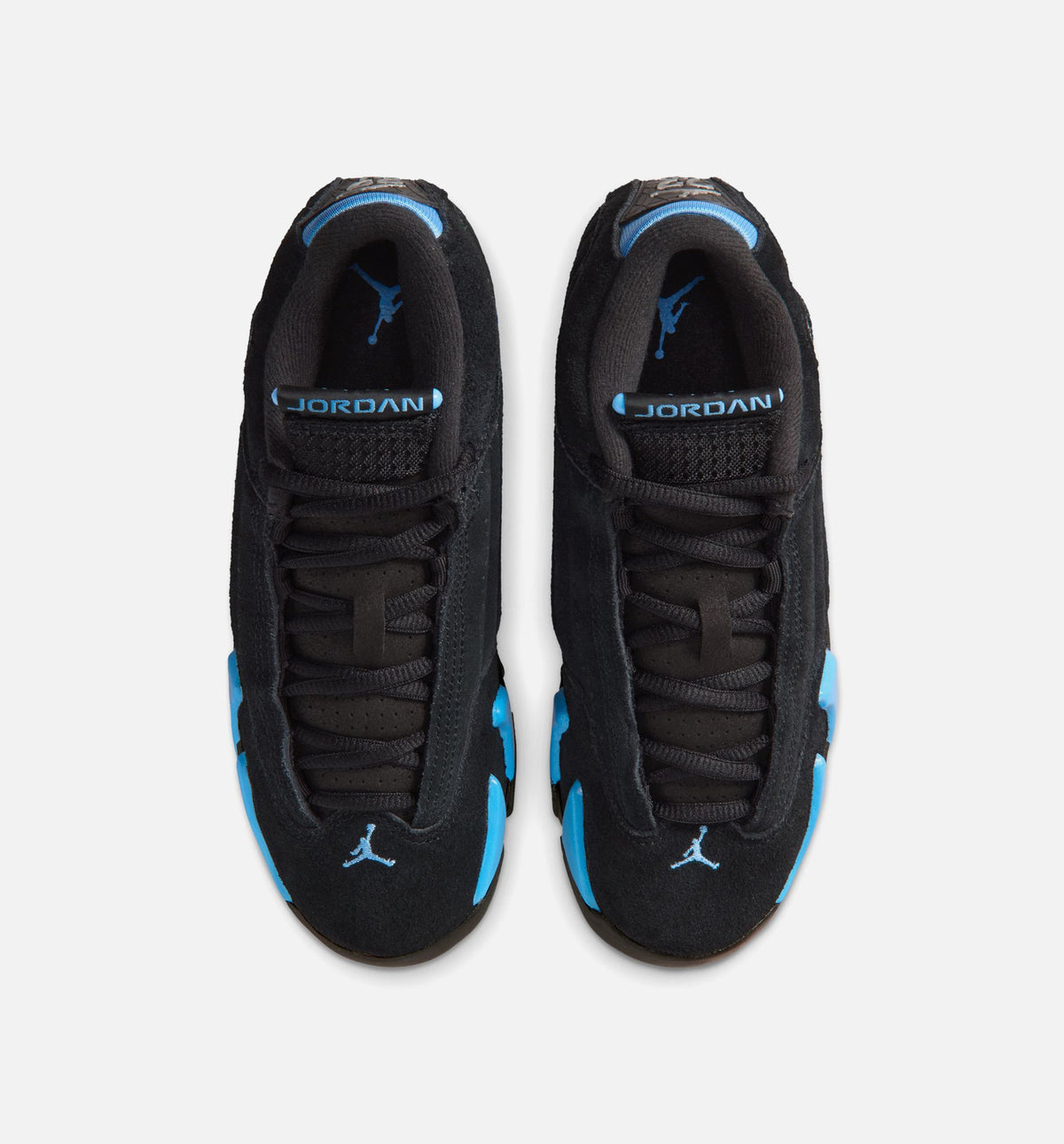 Air Jordan 14 Retro Black University Blue Grade School Lifestyle Shoe – Black / White / University Blue