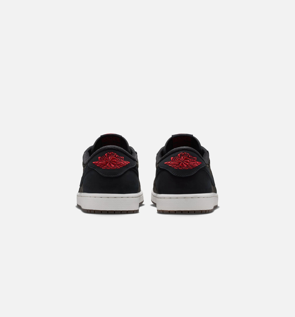 Air Jordan 1 Retro Low OG Laser Black and Varsity Red Men's Lifestyle Shoe – Black / Varsity Red / Summit White