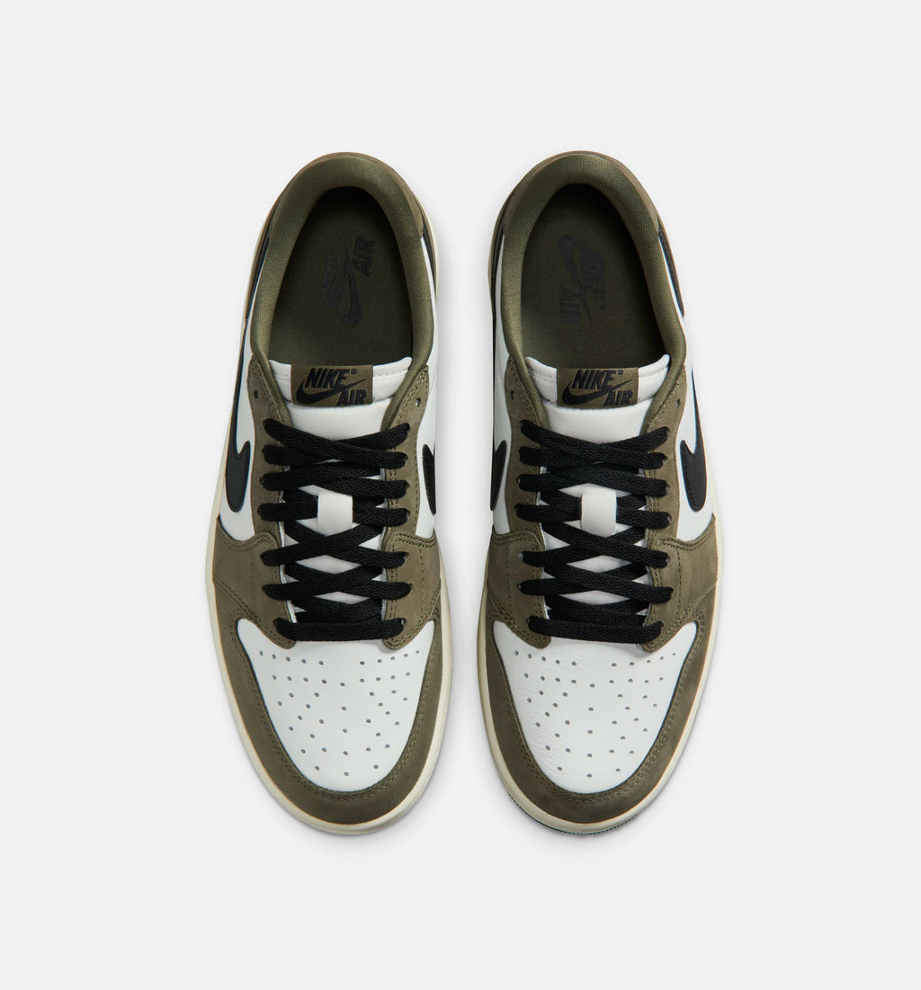 Air Jordan 1 Low OG Men's Lifestyle Shoe – Medium Olive / Black / Summit White / Sail