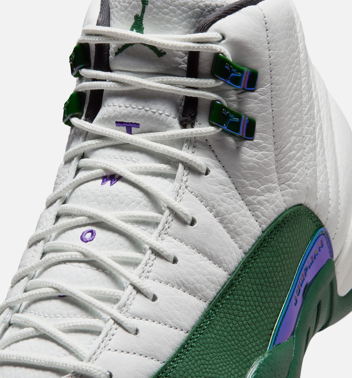 Air Jordan 12 Retro Idols Become Rivals Men's Lifestyle Shoe – Summit White / Gorge Green / Fierce Purple