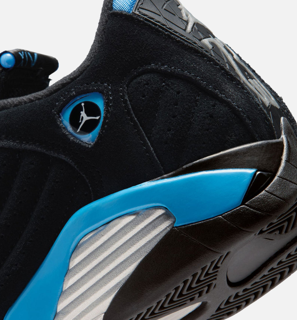 Air Jordan 14 Retro Black University Blue Grade School Lifestyle Shoe – Black / White / University Blue