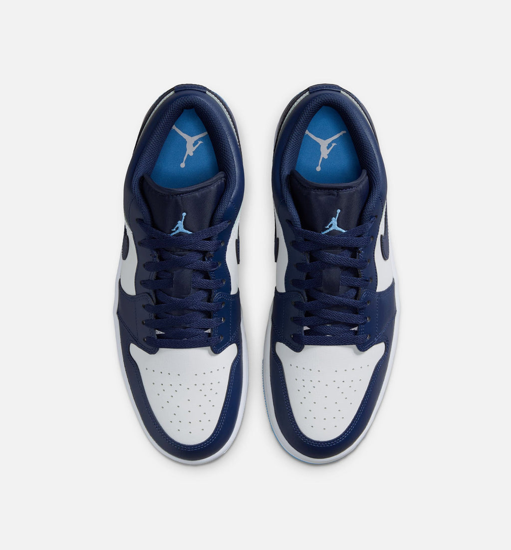 Air Jordan 1 Low Men's Lifestyle Shoe - Midnight Navy/University Blue/White
