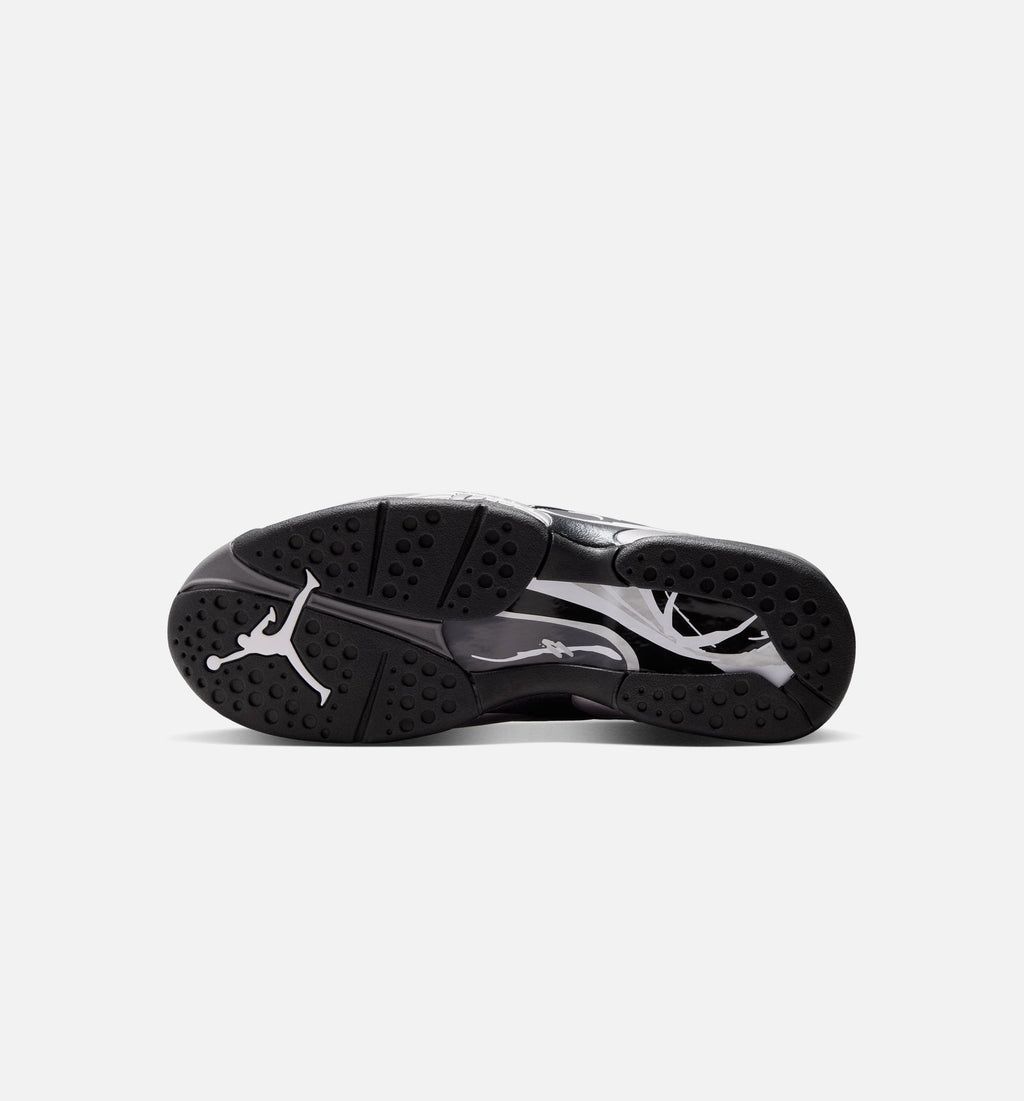 Air Jordan 8 Retro Chrome Black and Light Graphite Men's Lifestyle Shoe – Black / White / Light Graphite