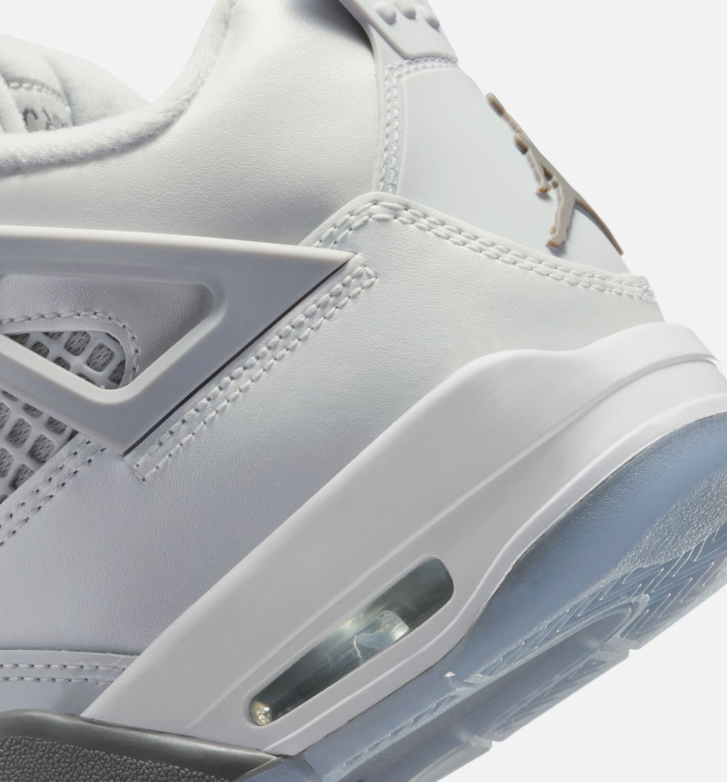 Air Jordan 4 Retro Blue Chill Grade School Lifestyle Shoe – Photon Dust / Blue Chill / Flat Pewter / White / Blue Tint