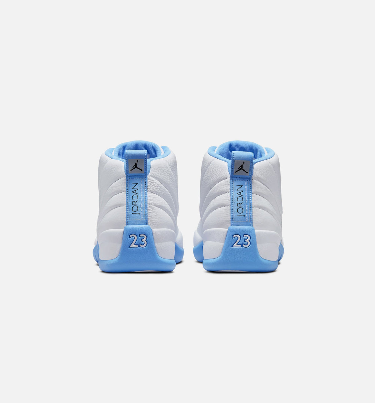 Air Jordan 12 Retro White and University Blue Men's Lifestyle Shoe – White / University Blue / Metallic Silver
