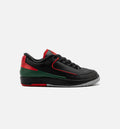 Air Jordan 2 Retro Low Christmas Grade School Lifestyle Shoe – Black / Fire Red / Cement Grey