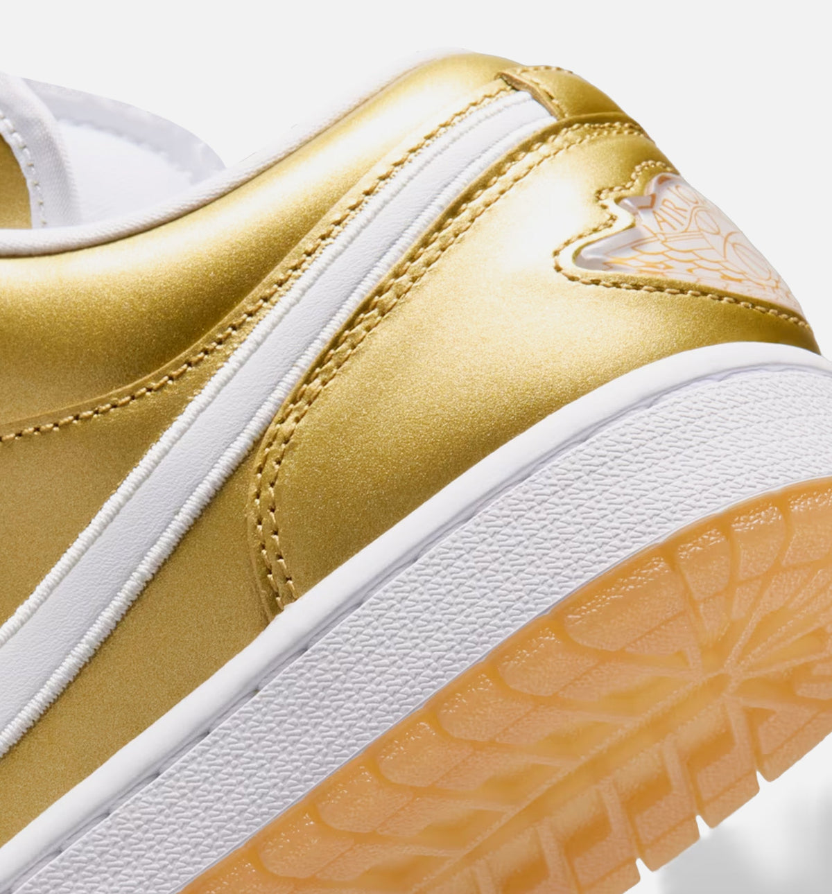Air Jordan 1 Low Women's Lifestyle Shoe – Gold / White / Gum Yellow