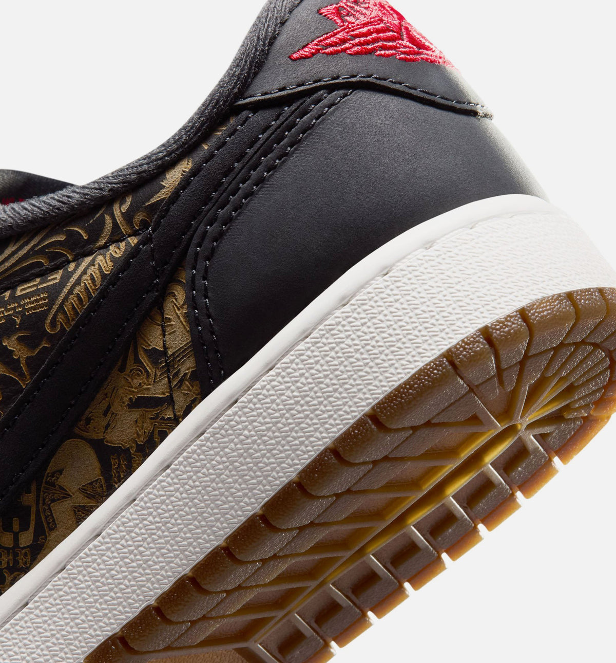 Air Jordan 1 Retro Low OG Laser Black and Varsity Red Grade School Lifestyle Shoe – Black / Varsity Red / Summit White