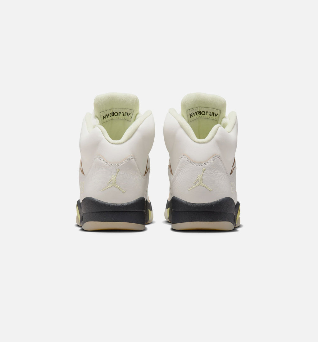 Air Jordan 5 Retro Luminous Green and Sail Women's Lifestyle Shoe – Sail / Luminous Green / Anthracite