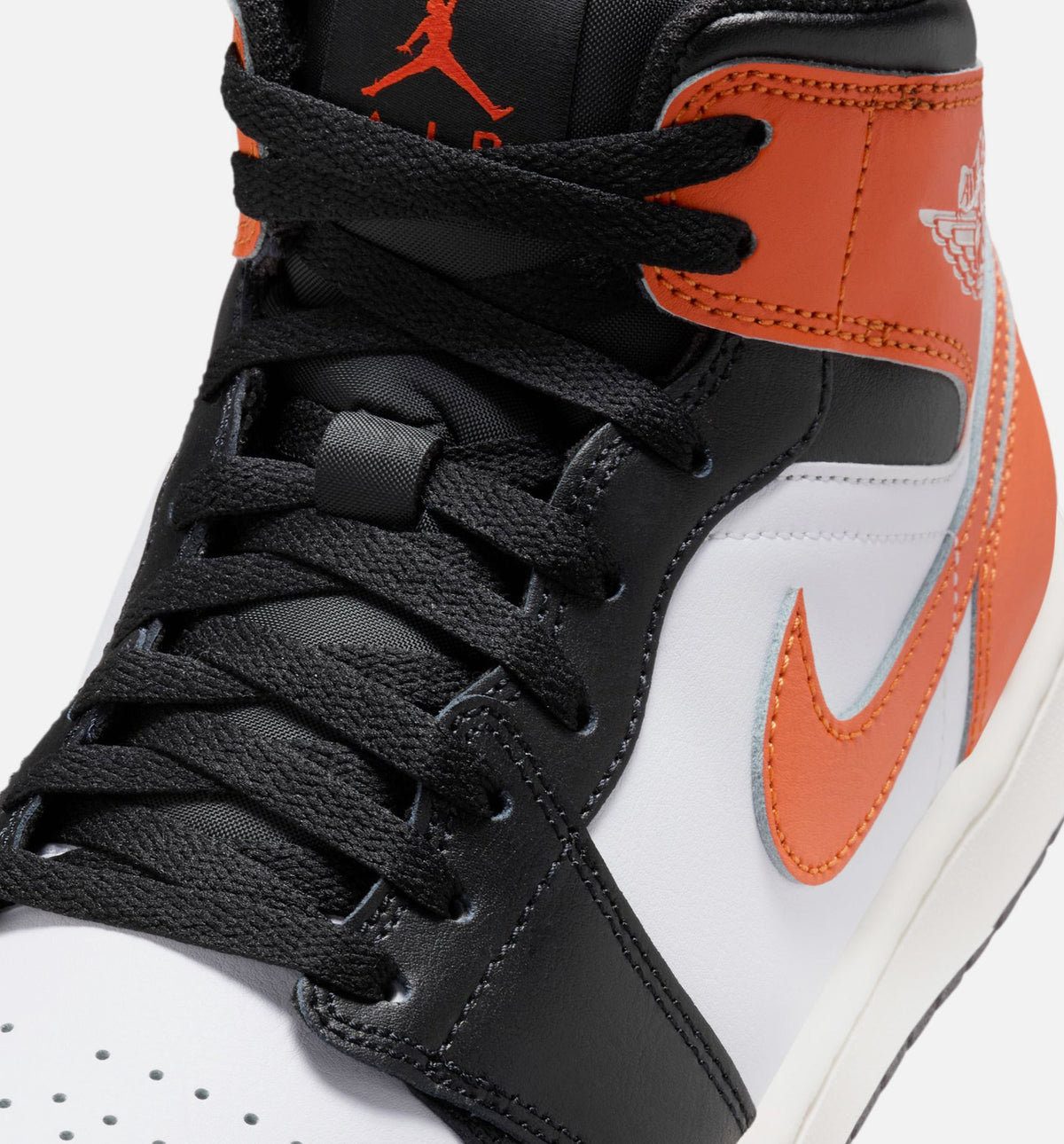 Air Jordan 1 Mid Men's Lifestyle Shoe – Starfish / White / Sail / Black