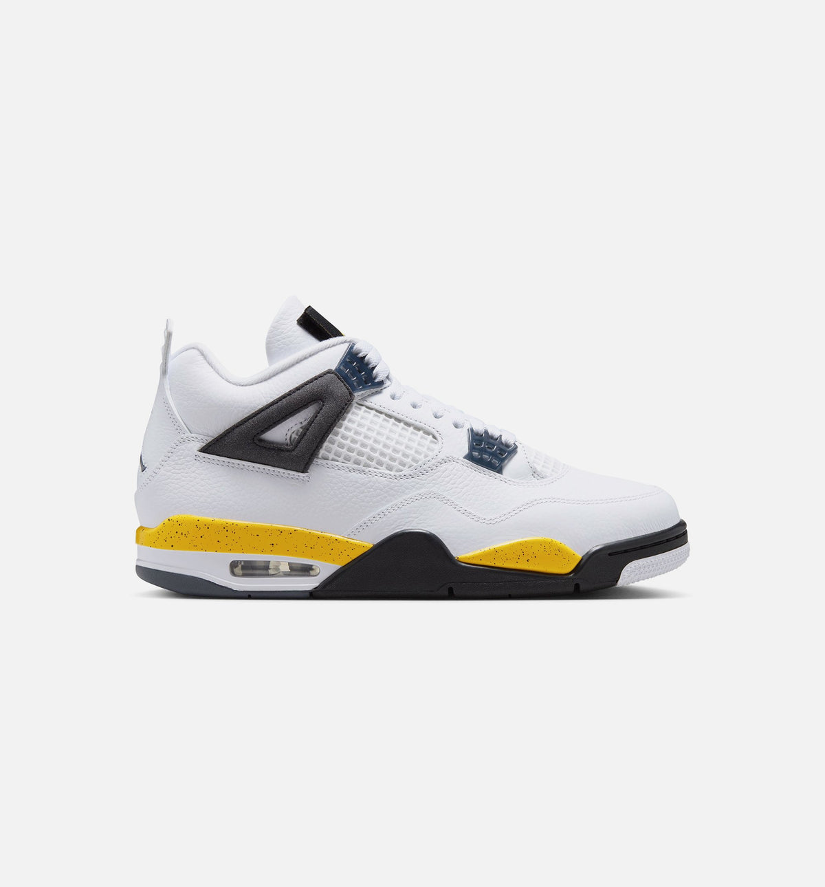 Air Jordan 4 Retro Rare Air Tour Yellow Men's Lifestyle Shoe – White / Dark Blue Grey / Black / Tour Yellow