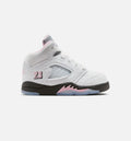 Air Jordan 5 Retro Medium Soft Pink Infant & Toddler Lifestyle Shoe – White / Black / Medium Soft Pink