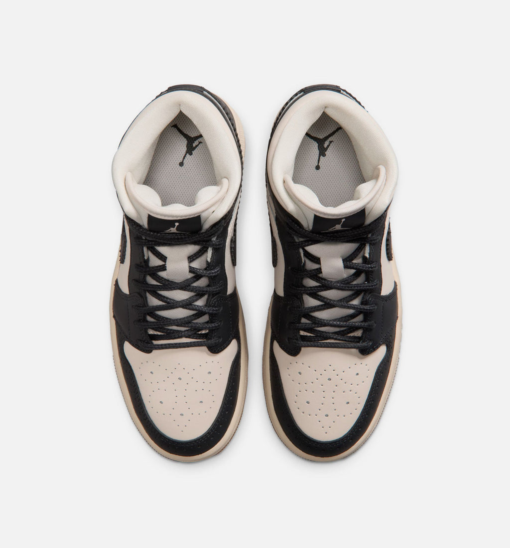 Air Jordan 1 Mid SE Women's Lifestyle Shoe – Off-Noir / Chalk / Pearl White