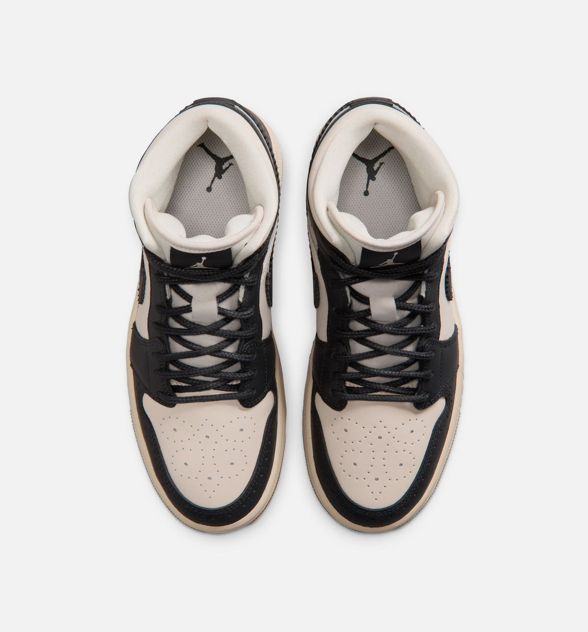 Air Jordan 1 Mid SE Women's Lifestyle Shoe – Off-Noir / Chalk / Pearl White