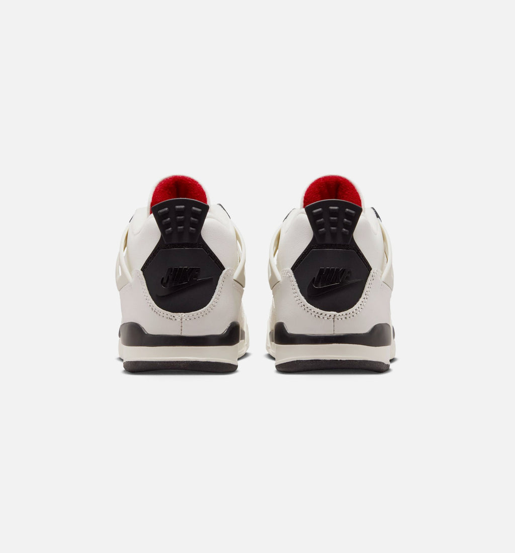 Air Jordan 4 Retro Flight Club Preschool Lifestyle Shoe – Sail / Black / University Red