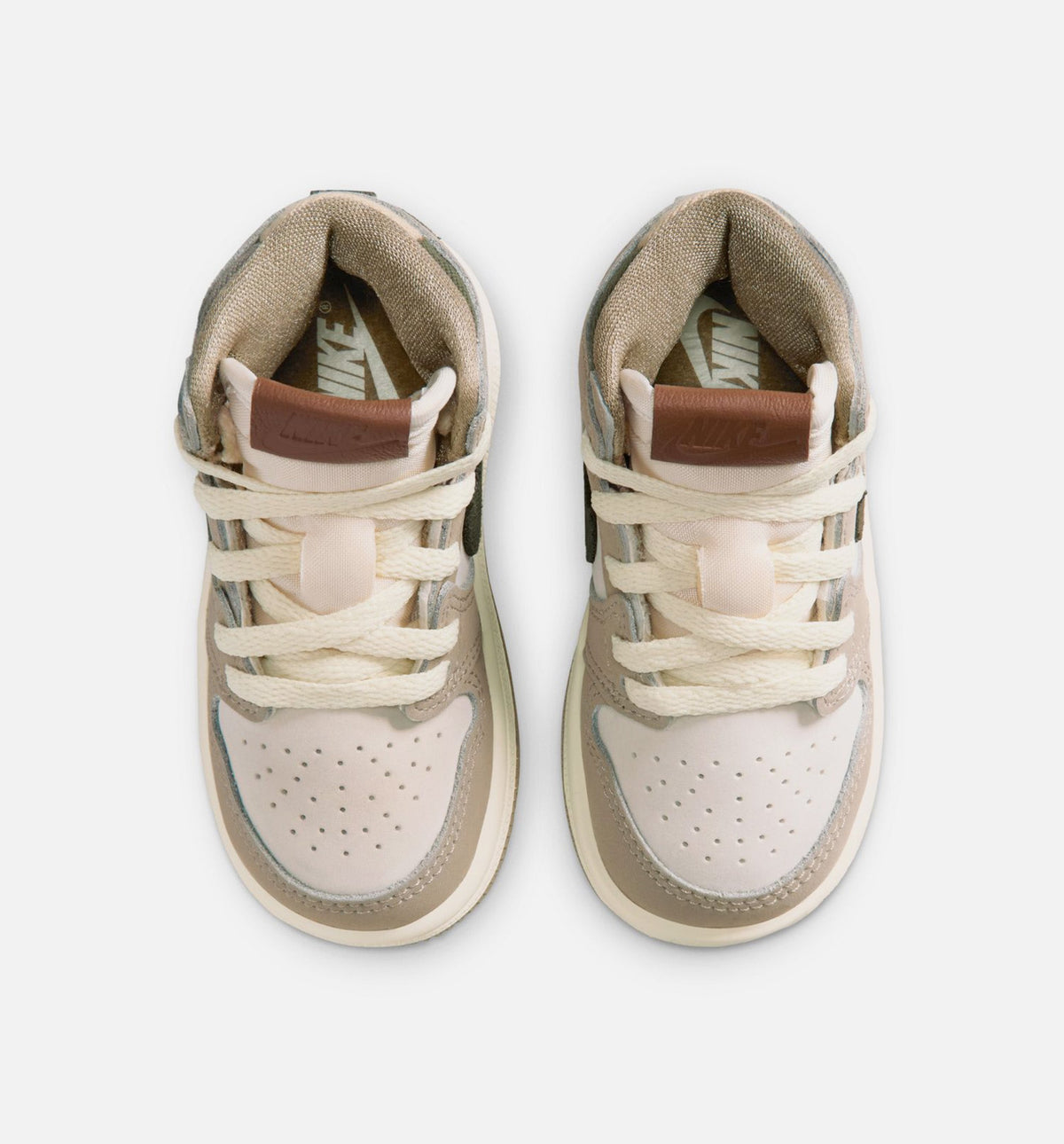 Air Jordan 1 Retro High OG Khaki Infant & Toddler Lifestyle Shoe – Khaki / Sail / Coconut Milk / Cargo Khaki
