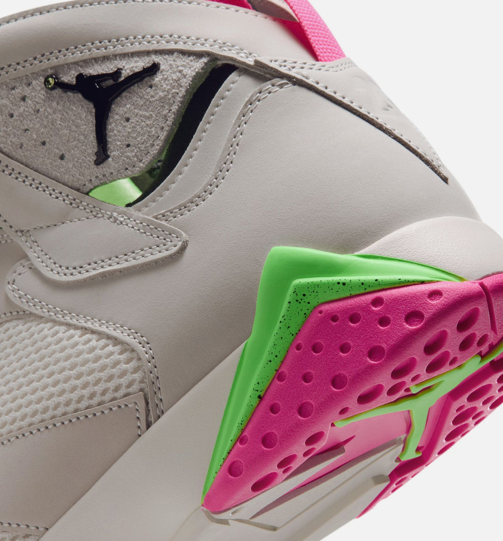 Air Jordan 7 Retro Tennis Day Men's Lifestyle Shoe – Phantom / Lime Blast / Pink Blast / Anthracite