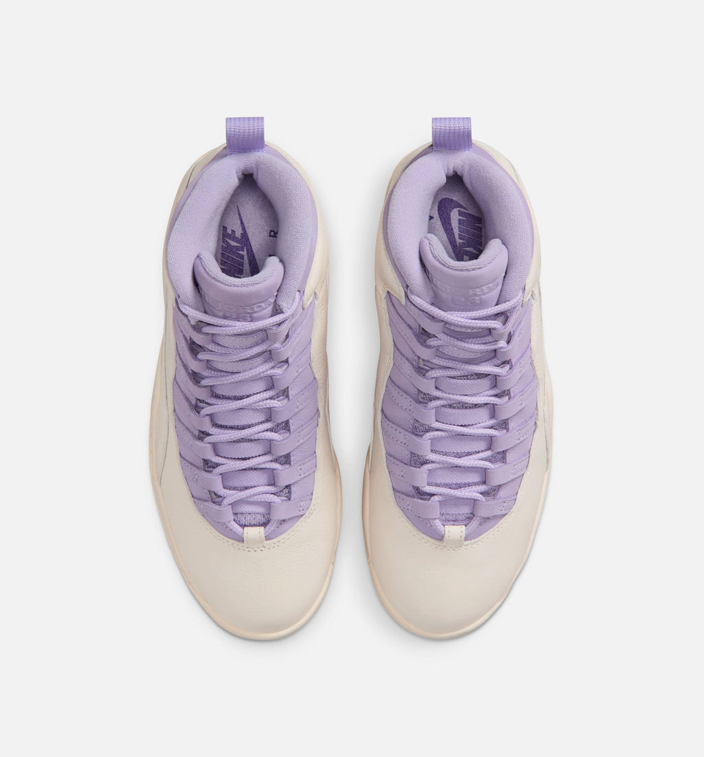 Air Jordan 10 Retro Hydrangeas Women's Lifestyle Shoe – Chalk / Hydrangeas / Wild Grape