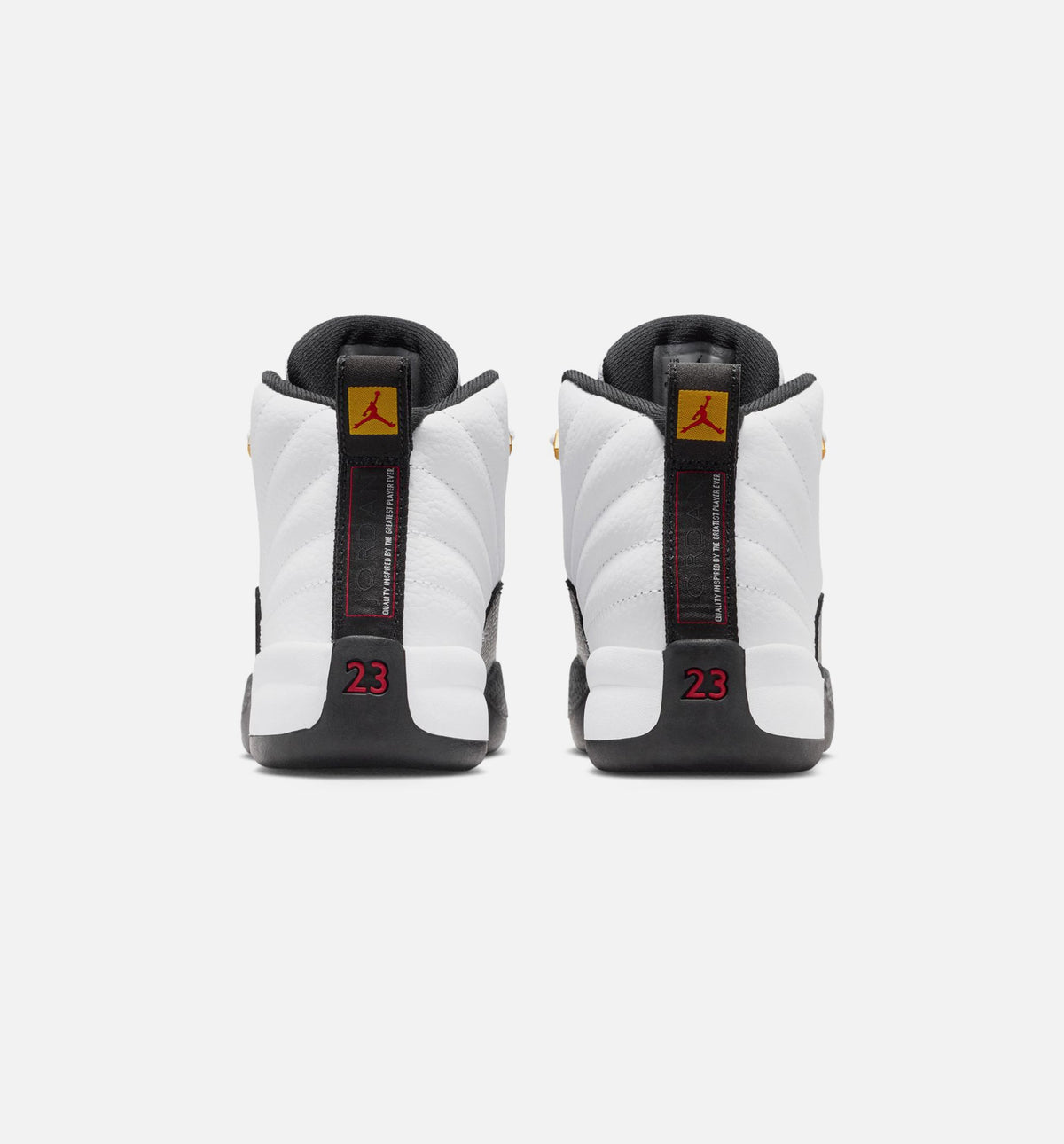Air Jordan 12 Retro Taxi Infant & Toddler Lifestyle Shoe – White / Black / Taxi