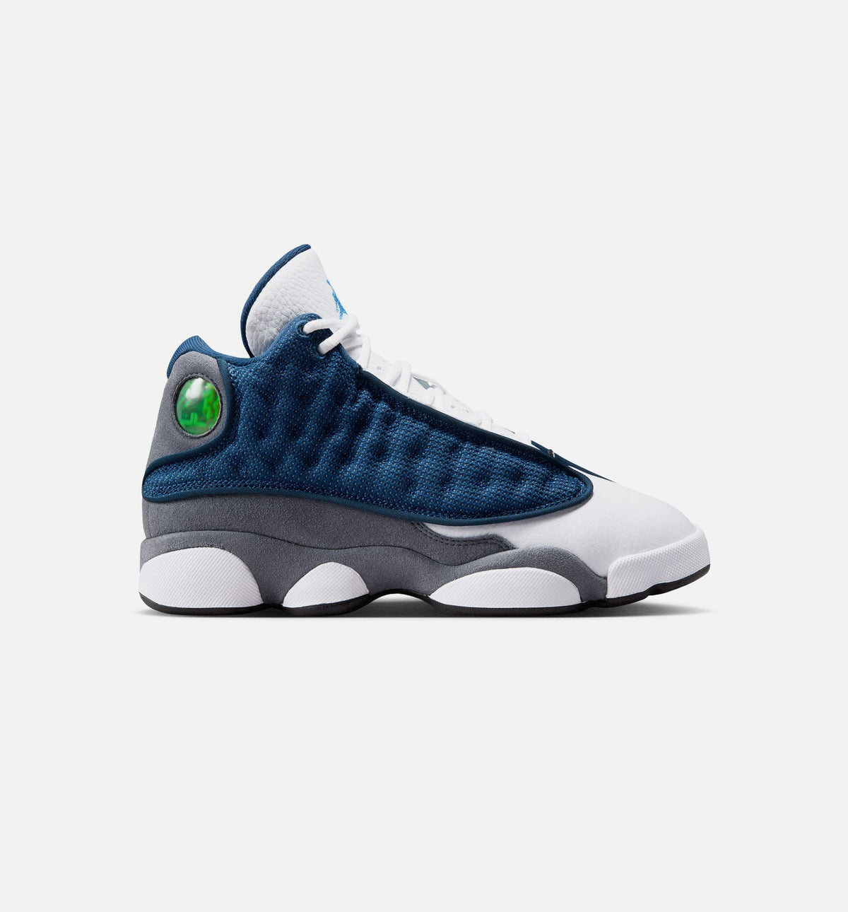Air Jordan 13 Retro Navy and Flint Grey Grade School Lifestyle Shoe – Navy / University Blue / Flint Grey / White