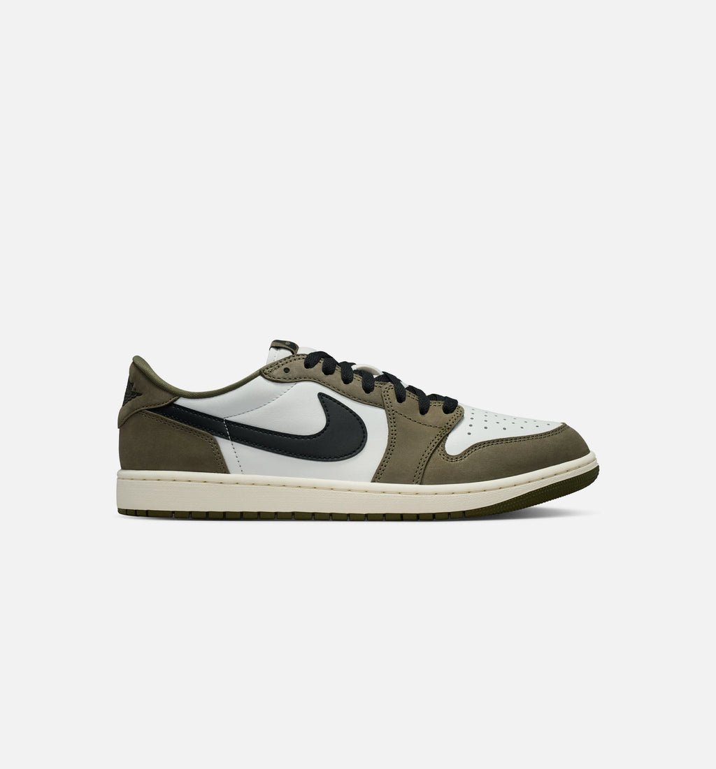 Air Jordan 1 Low OG Men's Lifestyle Shoe – Medium Olive / Black / Summit White / Sail