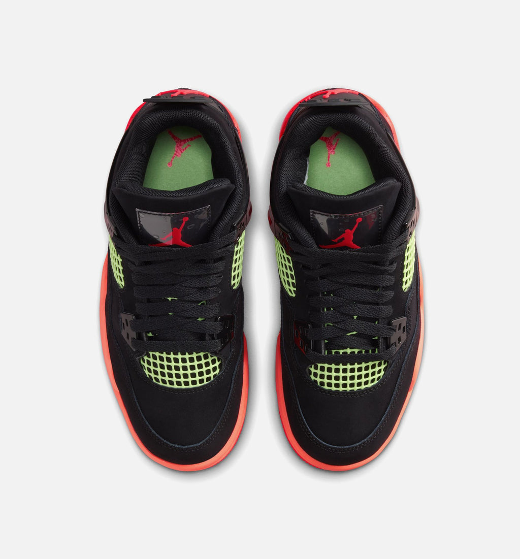 Air Jordan 4 Retro Black Infrared 23 Grade School Lifestyle Shoe – Black / Infrared 23 / Bright Mango