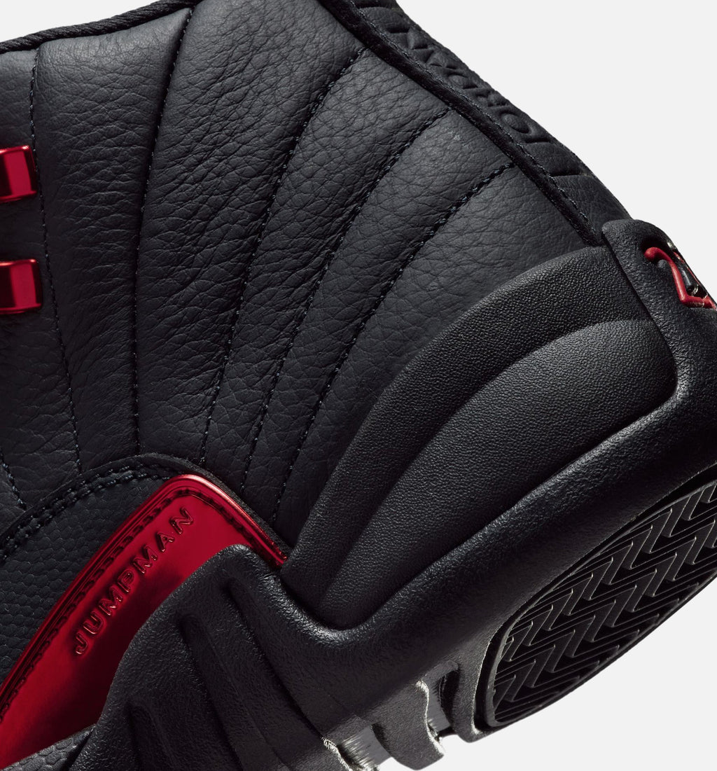 Air Jordan 12 Retro Bloodline Grade School Lifestyle Shoe – Black / Varsity Red