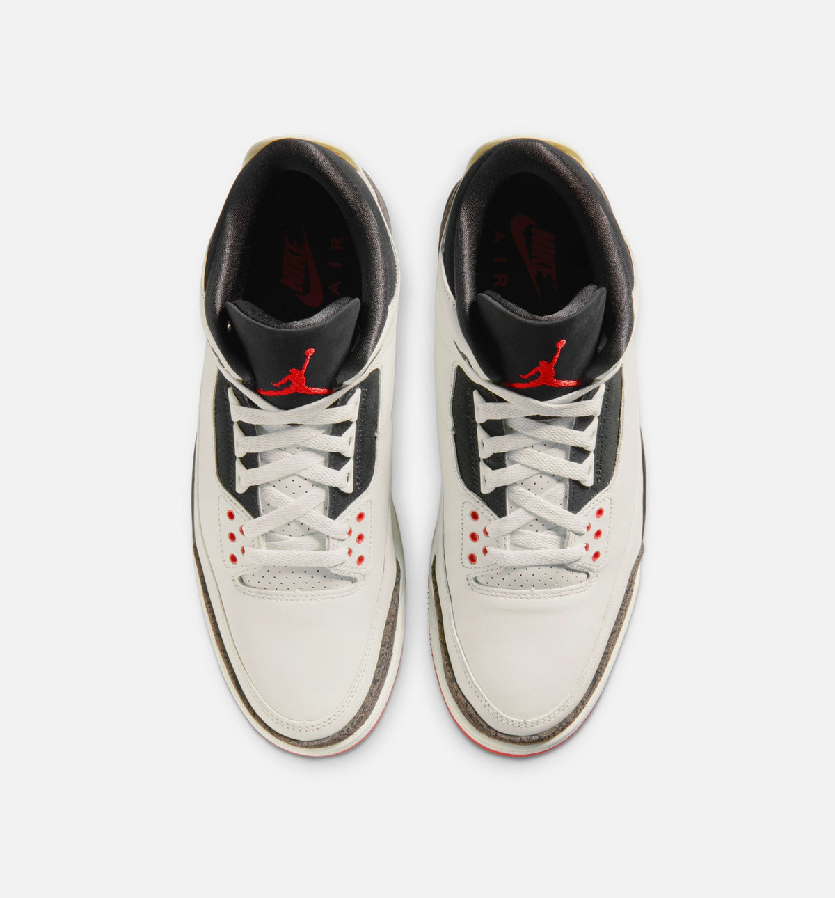 Air Jordan 3 Retro Sail and University Red Men's Lifestyle Shoe – Sail / Black / University Red / Pale Ivory