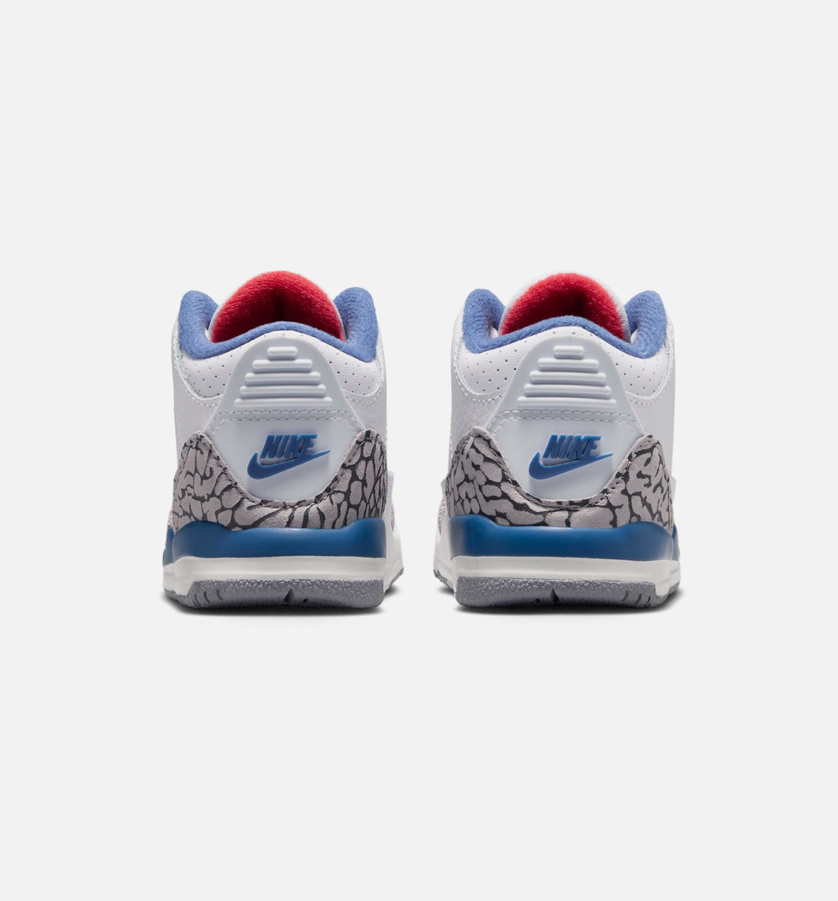 Air Jordan 3 Retro OG True Blue Infant & Toddler Lifestyle Shoe – White / Fire Red / True Blue