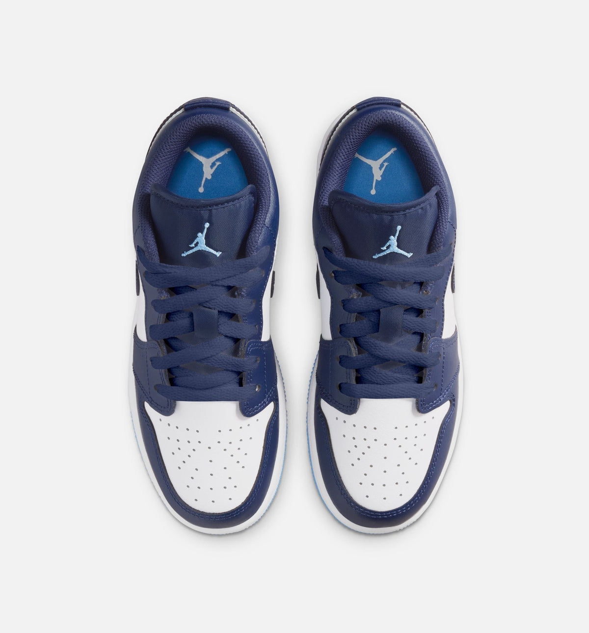 Air Jordan 1 Low Grade School Lifestyle Shoe - Midnight Navy/University Blue/White