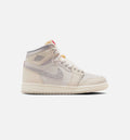 Air Jordan 1 Retro High OG Sail Grade School Lifestyle Shoe – Sail / University Red / Pale Ivory / Coconut Milk / Phantom