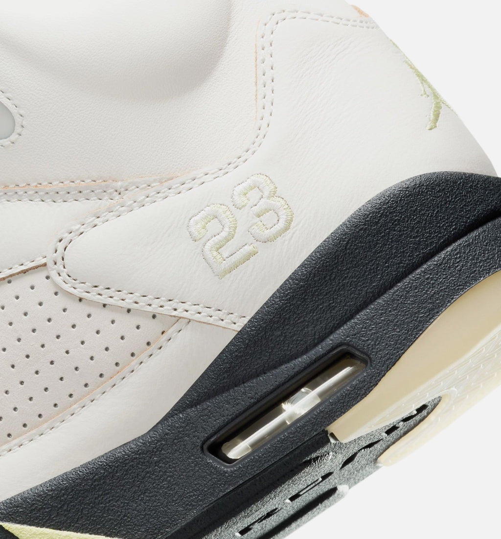 Air Jordan 5 Retro Luminous Green and Sail Women's Lifestyle Shoe – Sail / Luminous Green / Anthracite