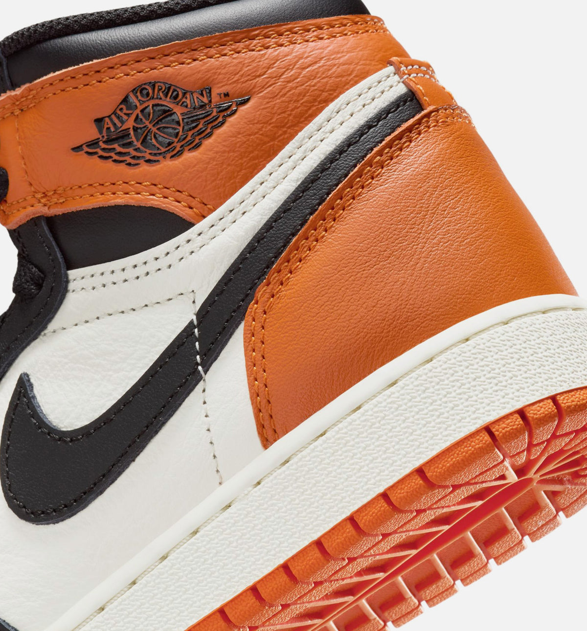 Air Jordan 1 Retro High OG Shattered Backboard Grade School Lifestyle Shoe – Black / Sail / Starfish
