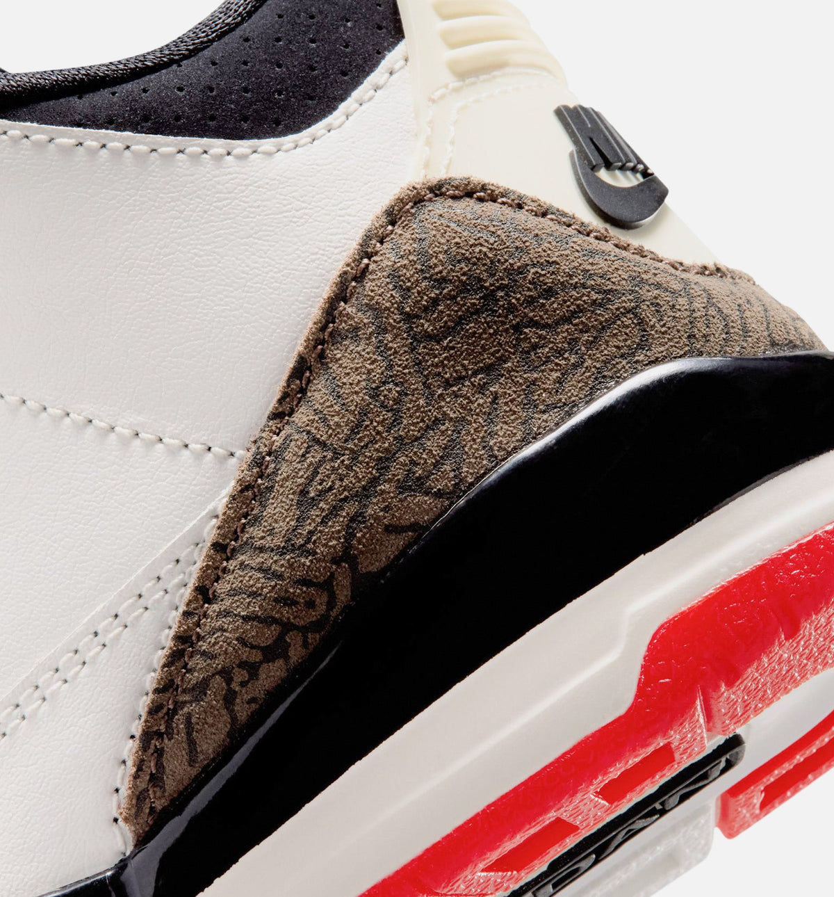 Air Jordan 3 Retro Sail and University Red Preschool Lifestyle Shoe – Sail / Black / University Red / Pale Ivory
