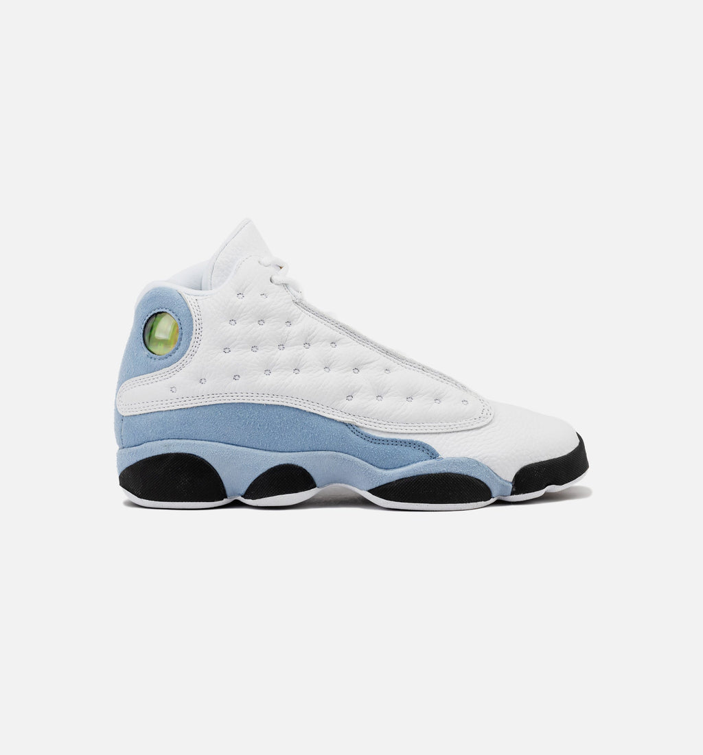 Air Jordan 13 Retro Blue Grey Grade School Lifestyle Shoe – White / Blue Grey / Black / Yellow Ochre