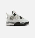 Air Jordan 4 Retro White Cement Infant & Toddler Lifestyle Shoe – Summit White / Fire Red / Cement Grey / Black
