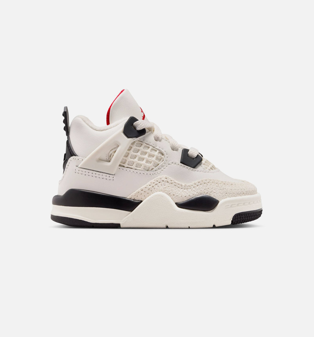 Air Jordan 4 Retro Flight Club Infant & Toddler Lifestyle Shoe – Sail / Black / University Red