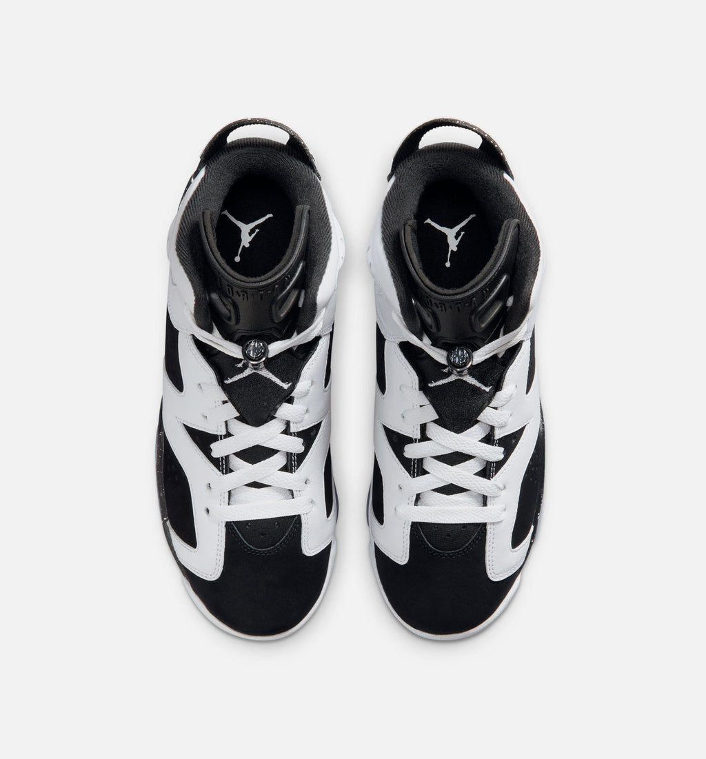 Air Jordan 6 Retro Black and White Grade School Lifestyle Shoe – Black / White