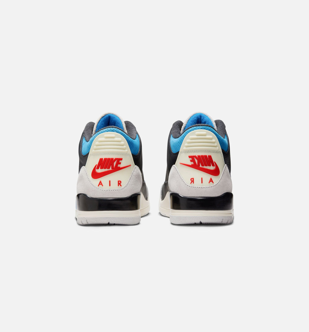 Air Jordan 3 Retro OG Rare Air Men's Lifestyle Shoe – Black / Chile Red / Neutral Grey