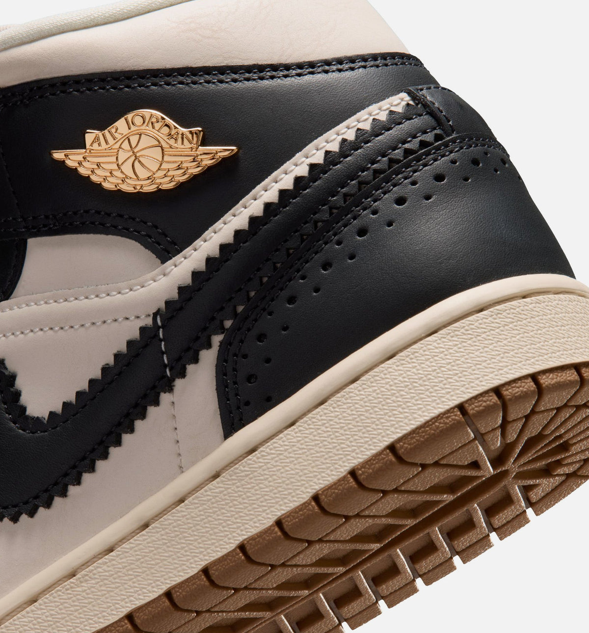 Air Jordan 1 Mid SE Women's Lifestyle Shoe – Off-Noir / Chalk / Pearl White