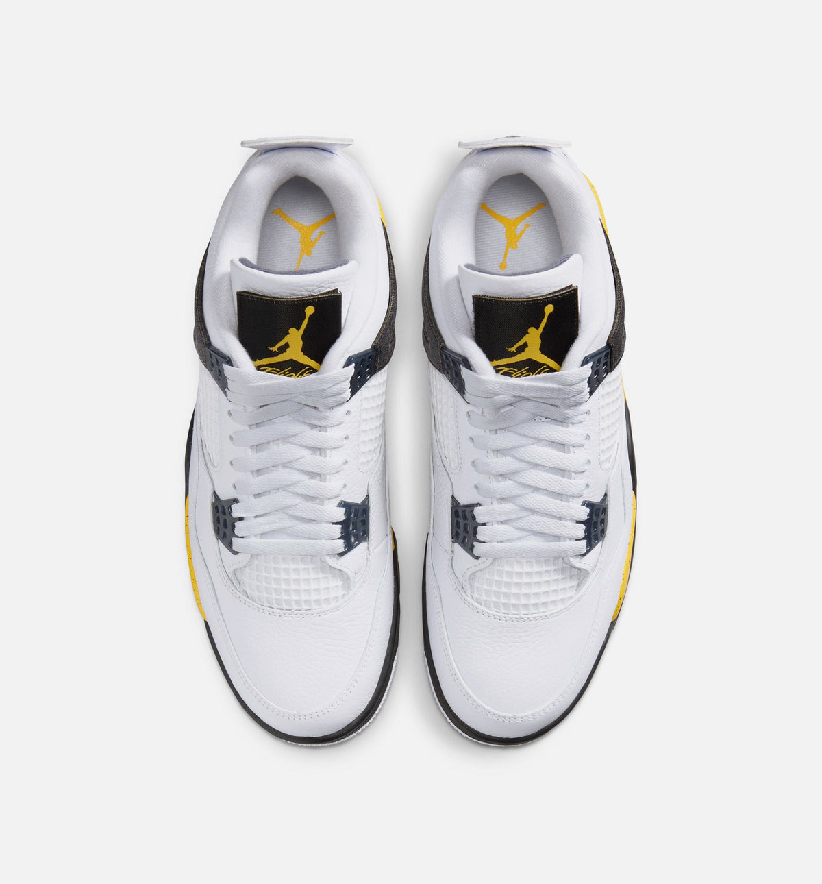 Air Jordan 4 Retro Rare Air Tour Yellow Men's Lifestyle Shoe – White / Dark Blue Grey / Black / Tour Yellow