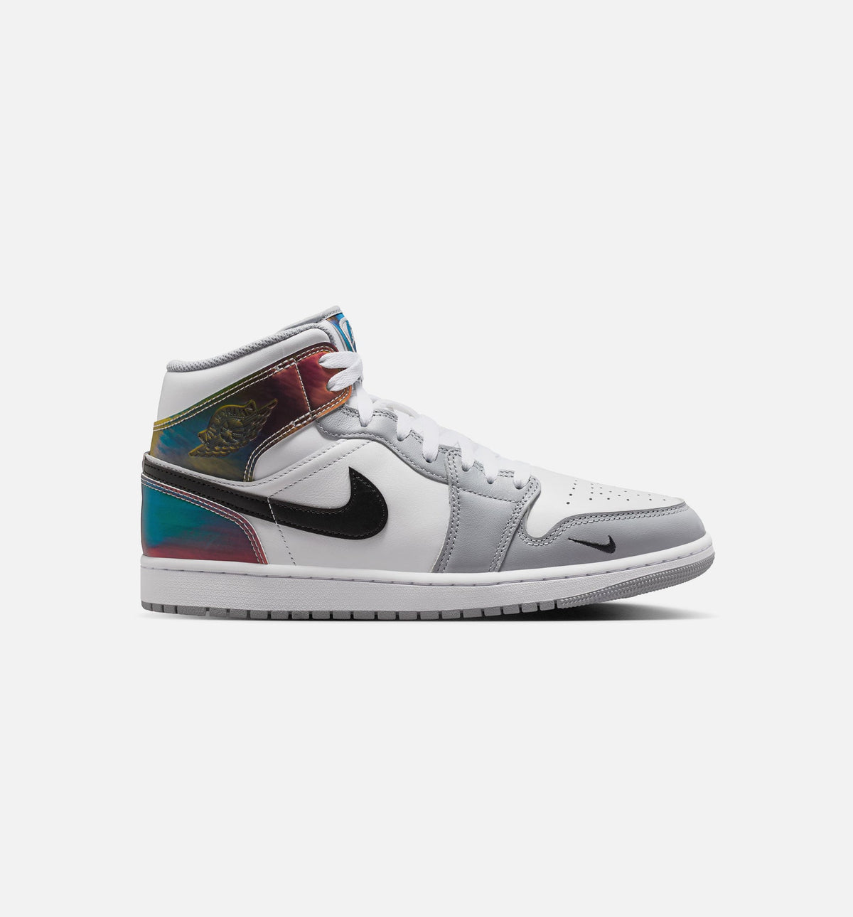 Air Jordan 1 Mid SE Men's Lifestyle Shoe – Black / White / Wolf Grey