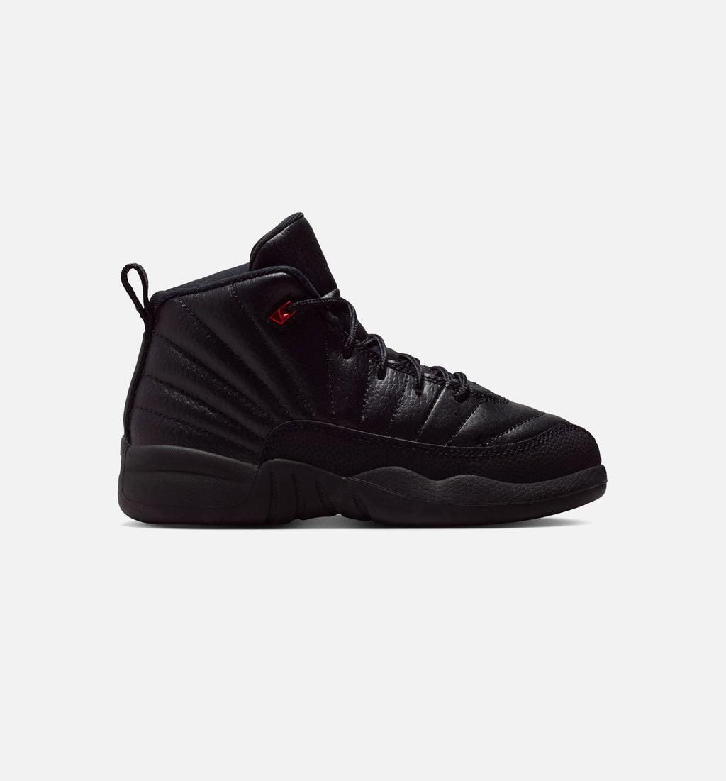 Air Jordan 12 Retro Bloodline Preschool Lifestyle Shoe – Black / Varsity Red