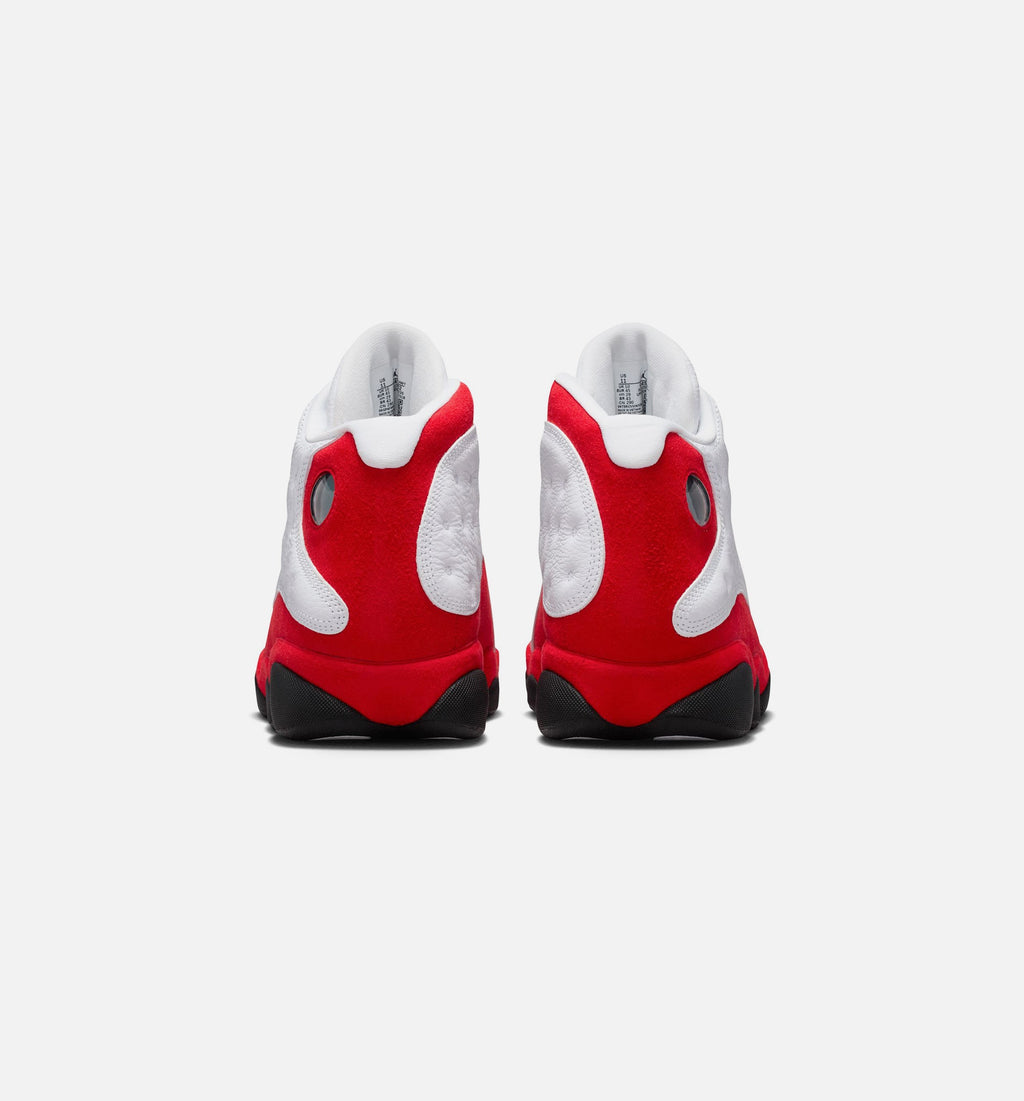 Air Jordan 13 Retro White and University Red Men's Lifestyle Shoe – White / Black / True Red